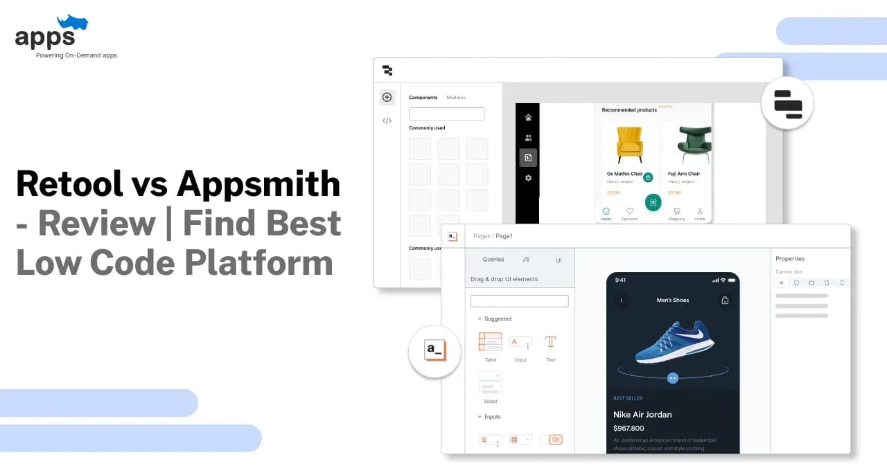 Retool vs Appsmith - Review | Find Best Low Code Platform
