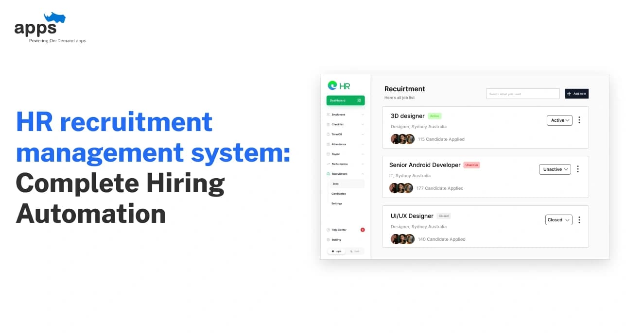 HR recruitment management system: Complete Hiring Automation