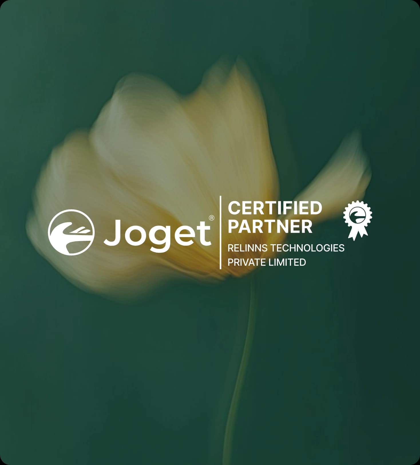Joget Accredited Partner certificate